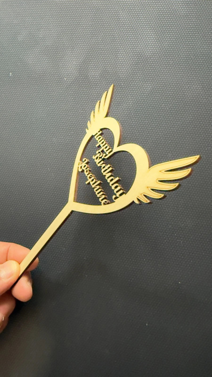Custom Personalised Wooden Cake Topper Birthday Party Wedding — photo 6