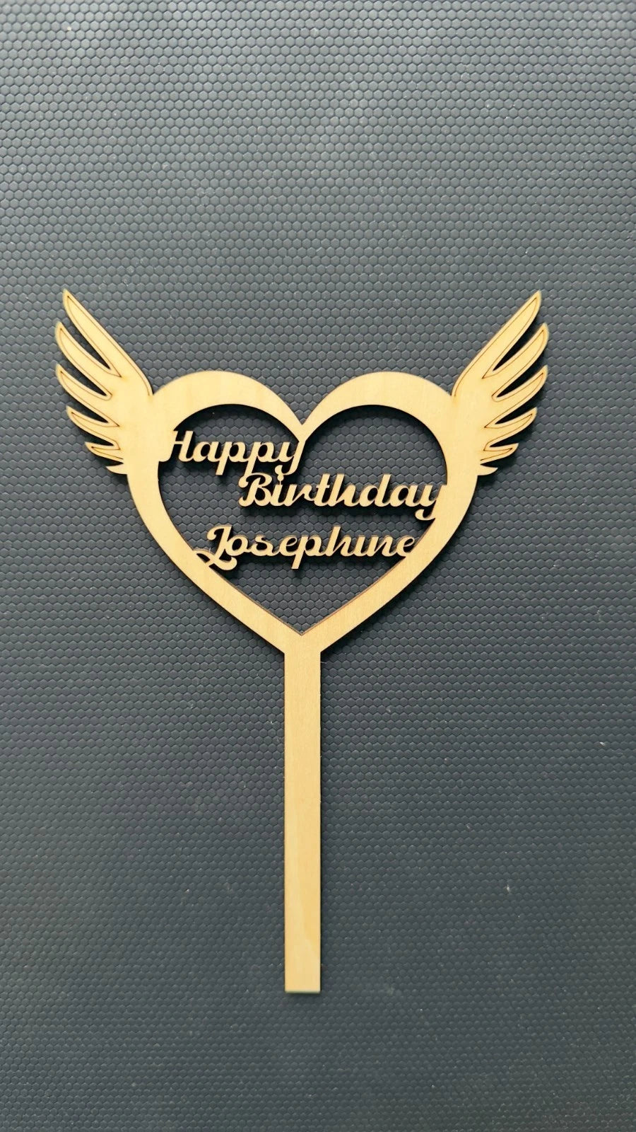 Custom Personalised Wooden Cake Topper Birthday Party Wedding — photo 8