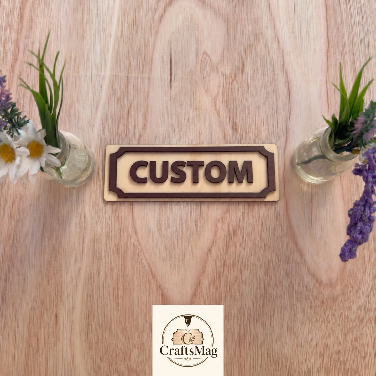 Wooden Toilet Sign Plaque 3D Effect Door Sign Custom Made to Order — photo 14