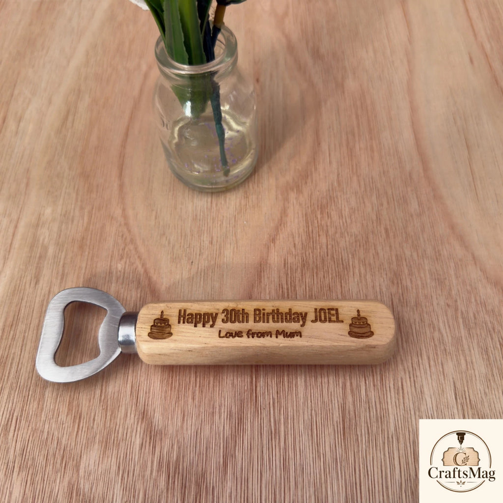 Personalised Birthday Bottle Opener Birthday Gift for Him 18th 21st 30th 40th — photo 1