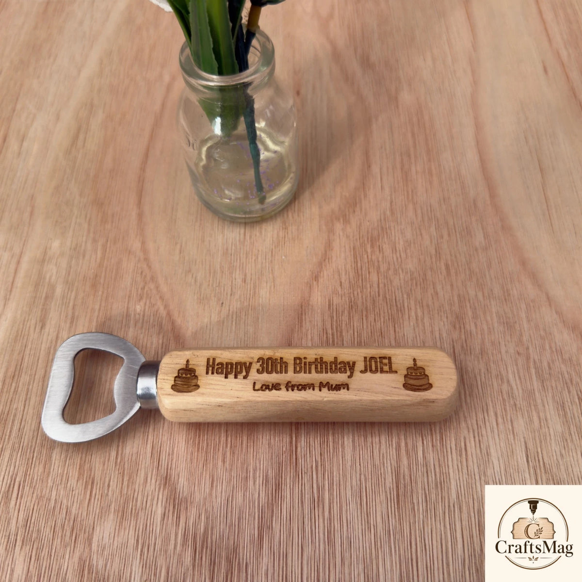 Personalised Birthday Bottle Opener Birthday Gift for Him 18th 21st 30th 40th — photo 1