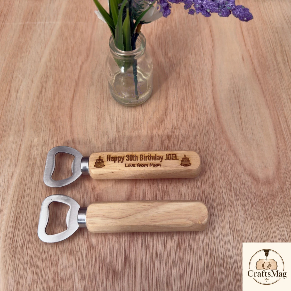 Personalised Birthday Bottle Opener Birthday Gift for Him 18th 21st 30th 40th — photo 2