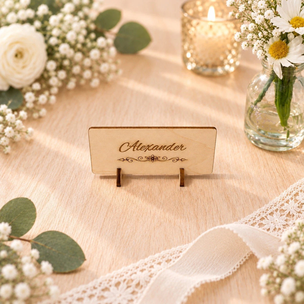 Wedding Place Cards Table Name Cards Personalized Wooden Wedding Decor Markers — photo 10