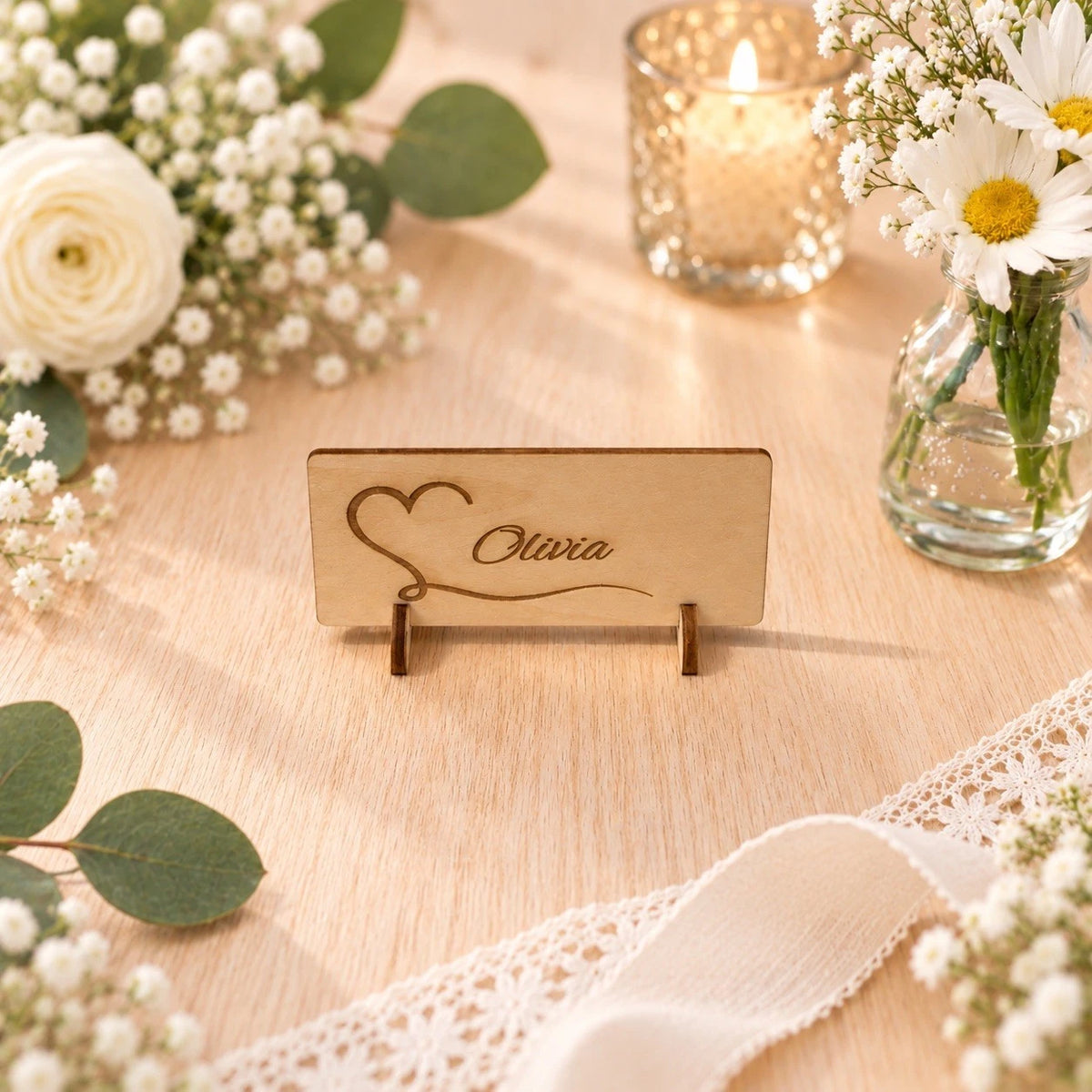 Wedding Place Cards Table Name Cards Personalized Wooden Wedding Decor Markers — photo 11