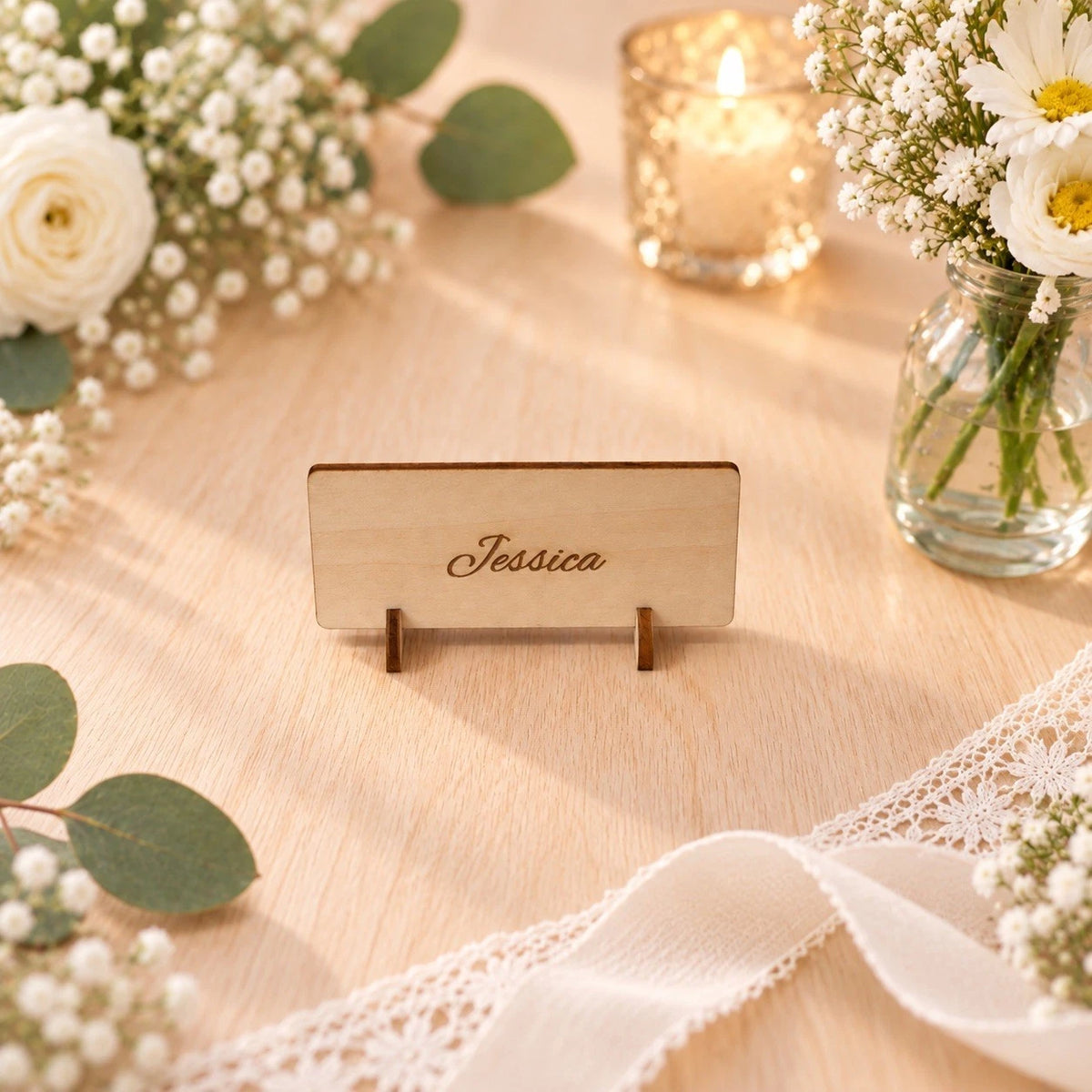 Wedding Place Cards Table Name Cards Personalized Wooden Wedding Decor Markers — photo 12