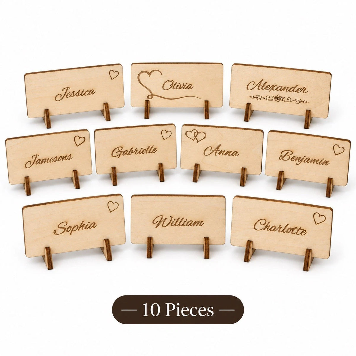 Wedding Place Cards Table Name Cards Personalized Wooden Wedding Decor Markers — photo 17