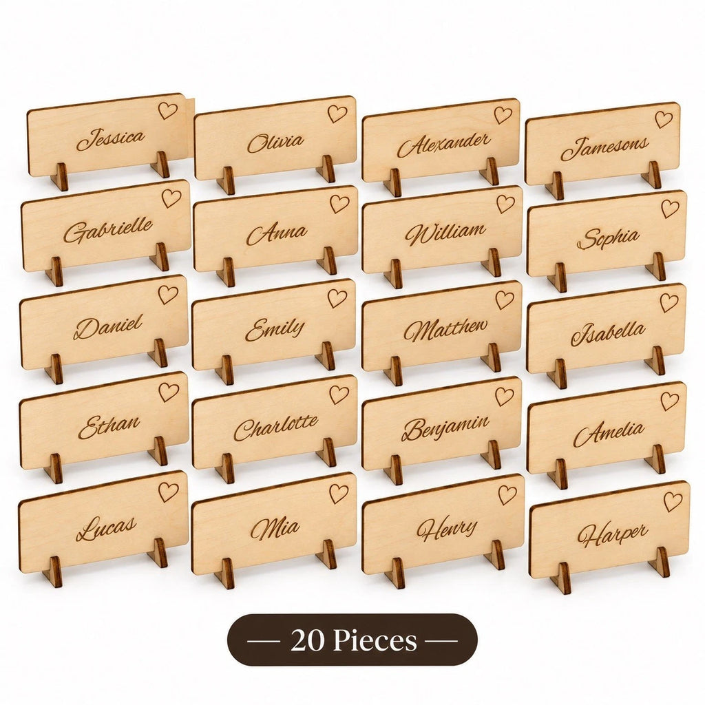 Wedding Place Cards Table Name Cards Personalized Wooden Wedding Decor Markers — photo 18