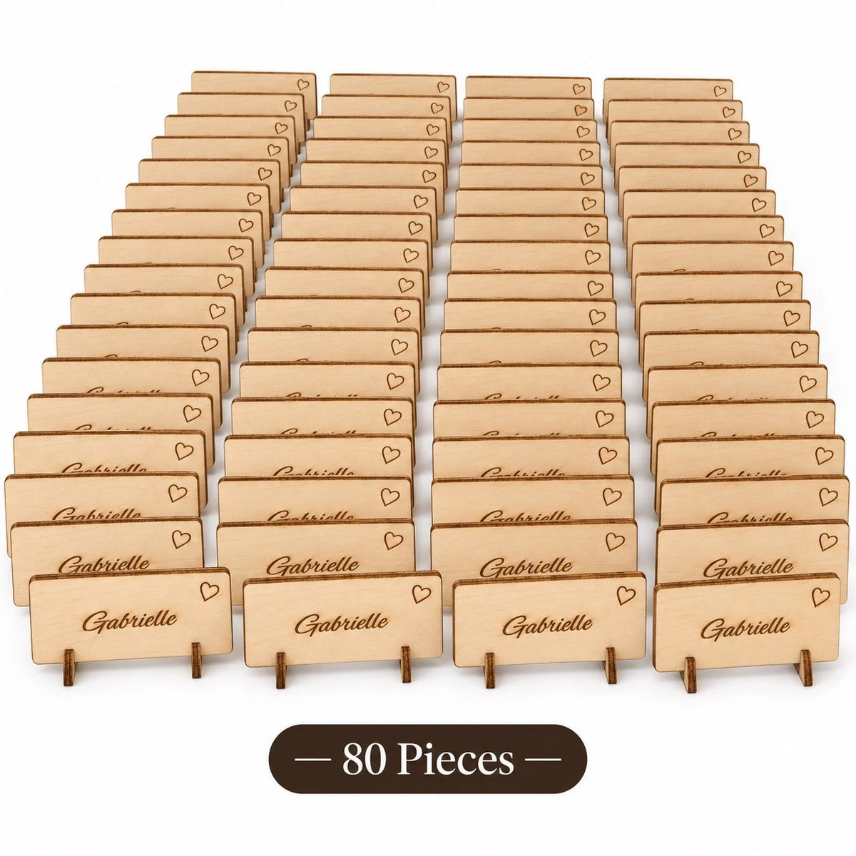 Wedding Place Cards Table Name Cards Personalized Wooden Wedding Decor Markers — photo 20
