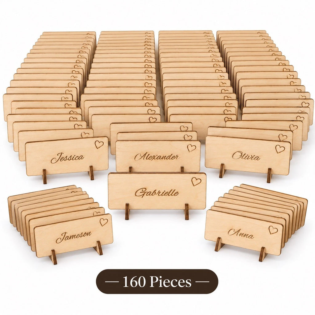 Wedding Place Cards Table Name Cards Personalized Wooden Wedding Decor Markers — photo 22