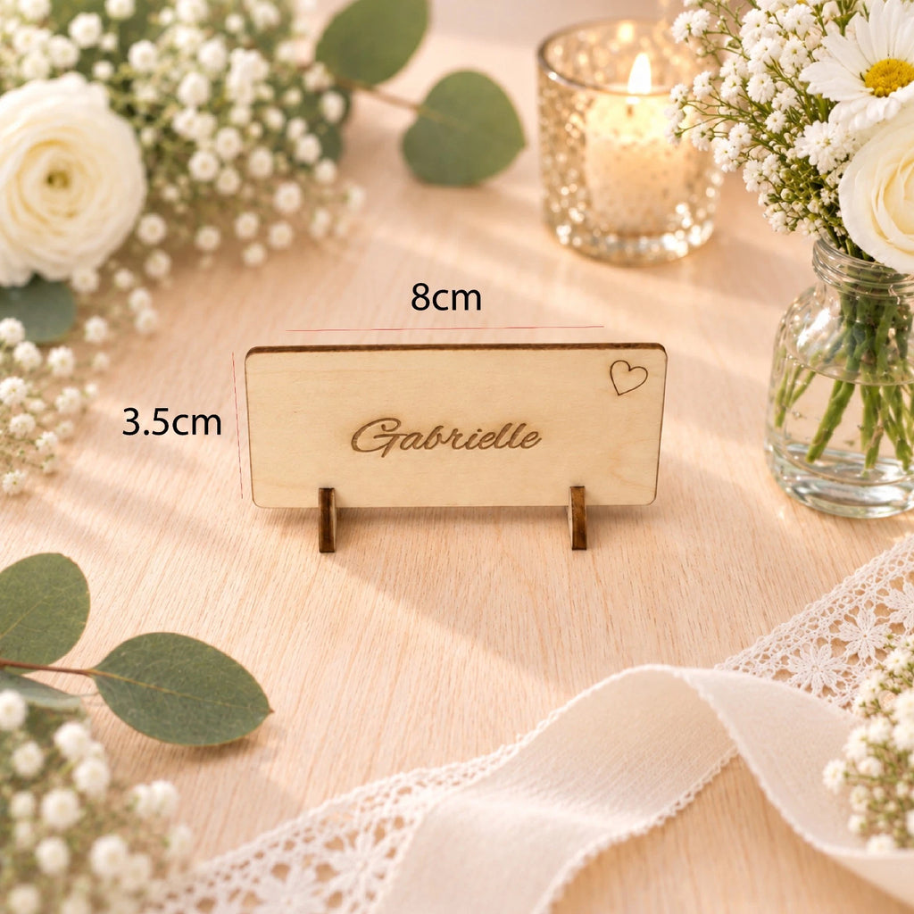 Wedding Place Cards Table Name Cards Personalized Wooden Wedding Decor Markers — photo 7