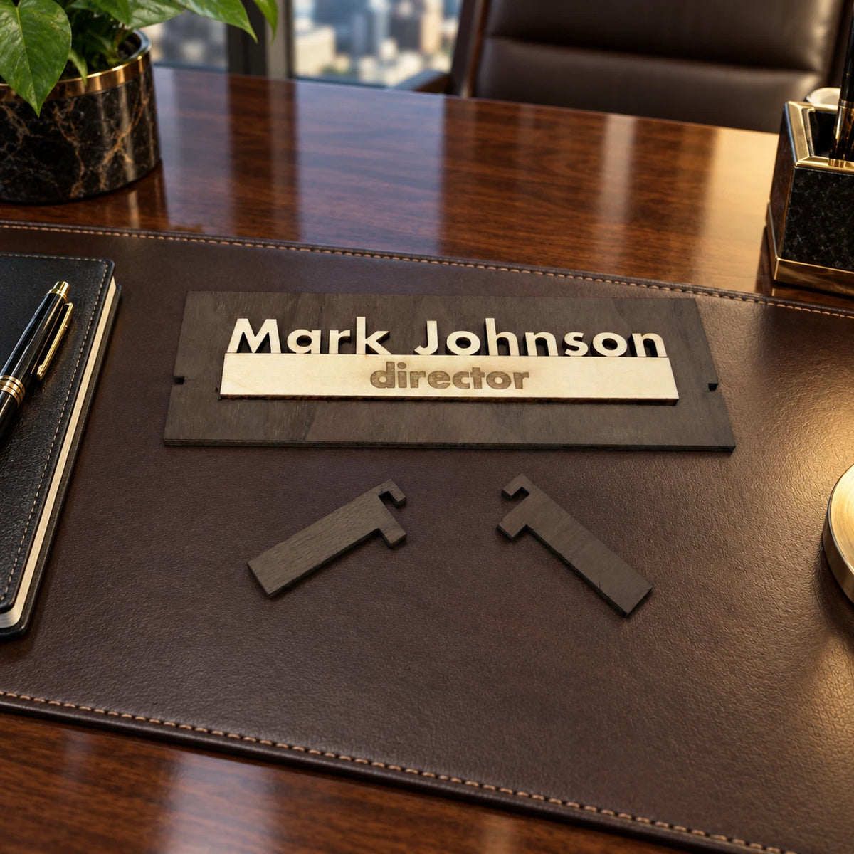 Executive Personalised Desk Name,Custom Engraved Sign,Name Plaque,Office manager — photo 11