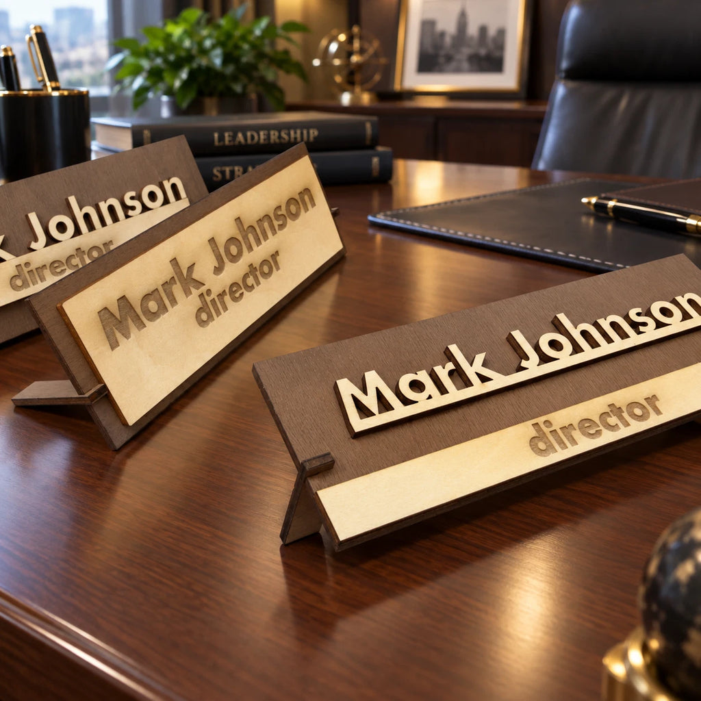 Executive Personalised Desk Name,Custom Engraved Sign,Name Plaque,Office manager — photo 2