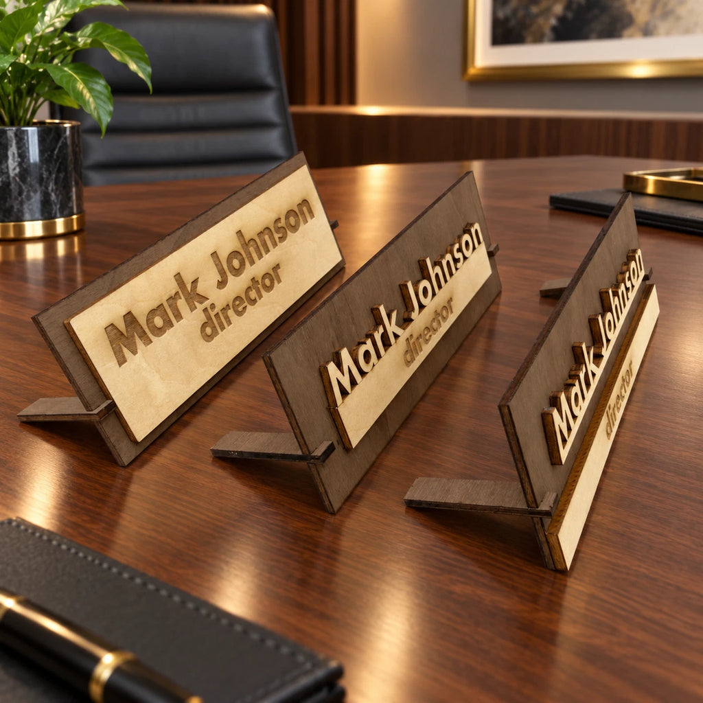 Executive Personalised Desk Name,Custom Engraved Sign,Name Plaque,Office manager — photo 3