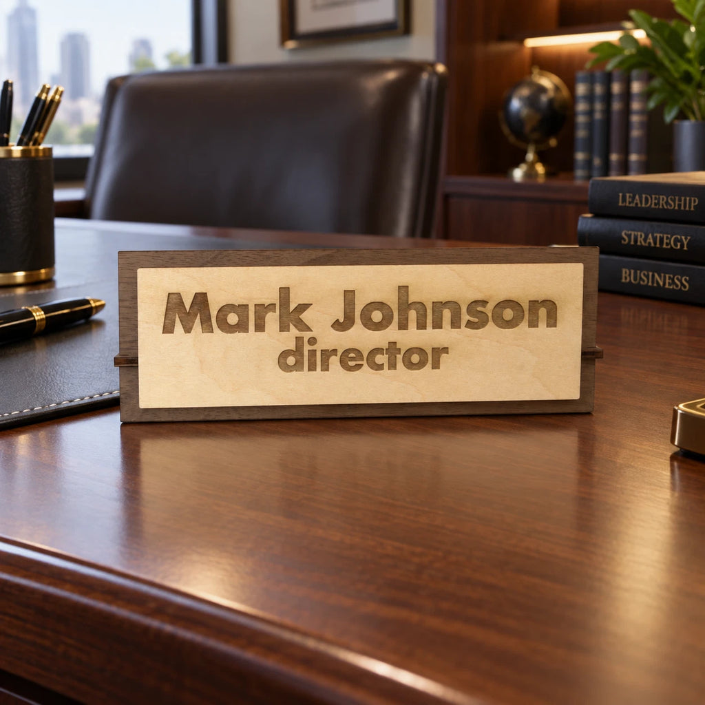 Executive Personalised Desk Name,Custom Engraved Sign,Name Plaque,Office manager — photo 4