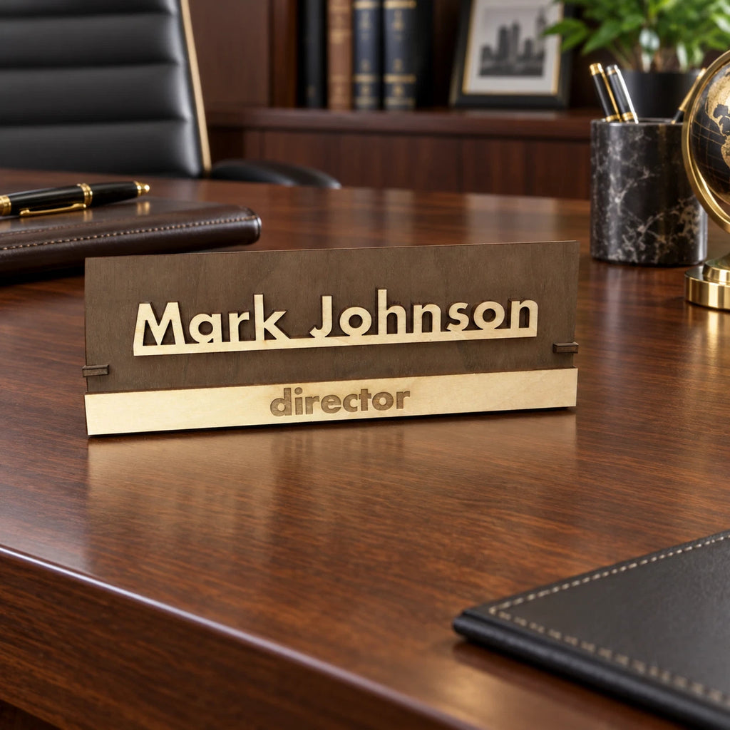 Executive Personalised Desk Name,Custom Engraved Sign,Name Plaque,Office manager — photo 8