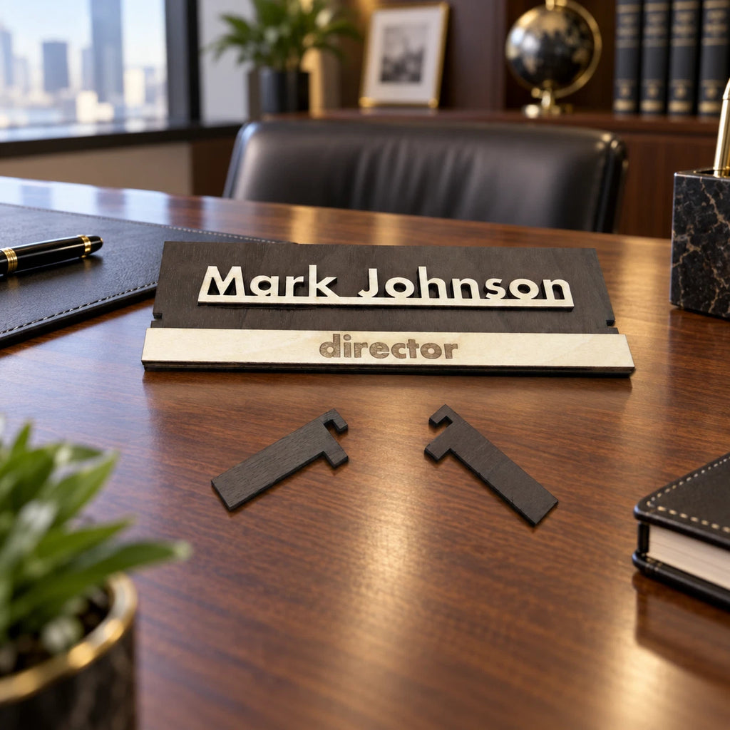 Executive Personalised Desk Name,Custom Engraved Sign,Name Plaque,Office manager — photo 9
