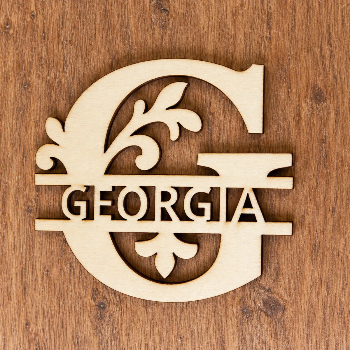 Personalised Monogram Wooden Letters Name Door Sign Crafts Wedding Plaque — photo 1
