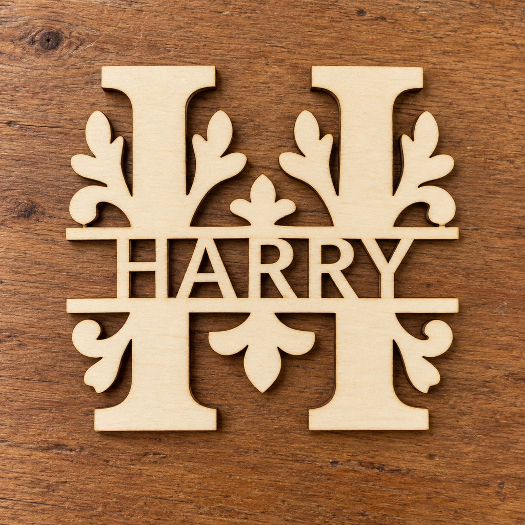 Personalised Monogram Wooden Letters Name Door Sign Crafts Wedding Plaque — photo 4