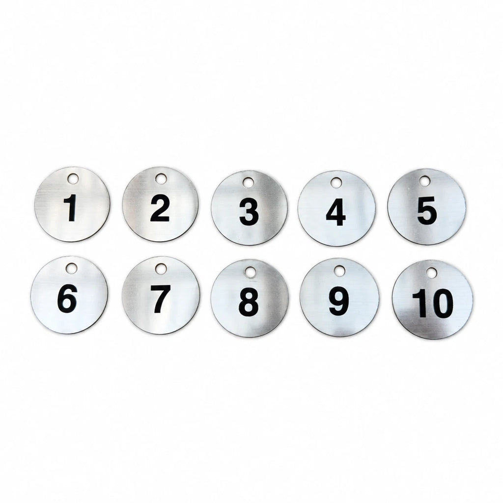 Laser Engraved Number Discs, Table, Tags, Locker, Pub, Restaurant, Clubs 10x3cm — photo 6