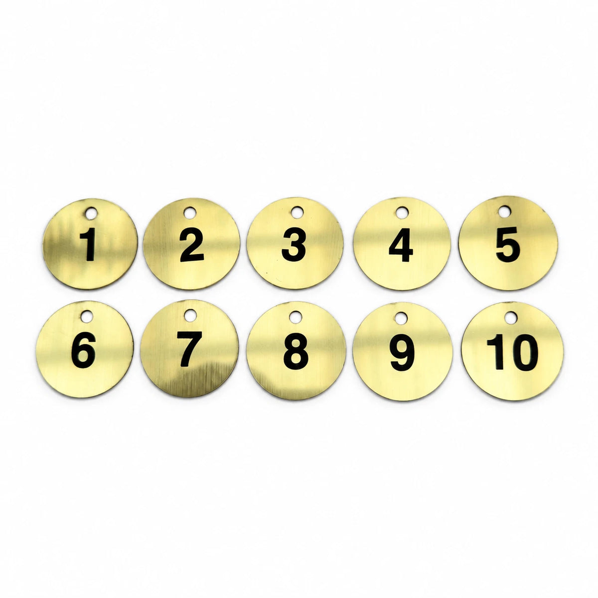 Engraved Number Discs Gym Locker Pub Club Restaurant Table Tags 1-10, 1-20, 1-40 — photo 2