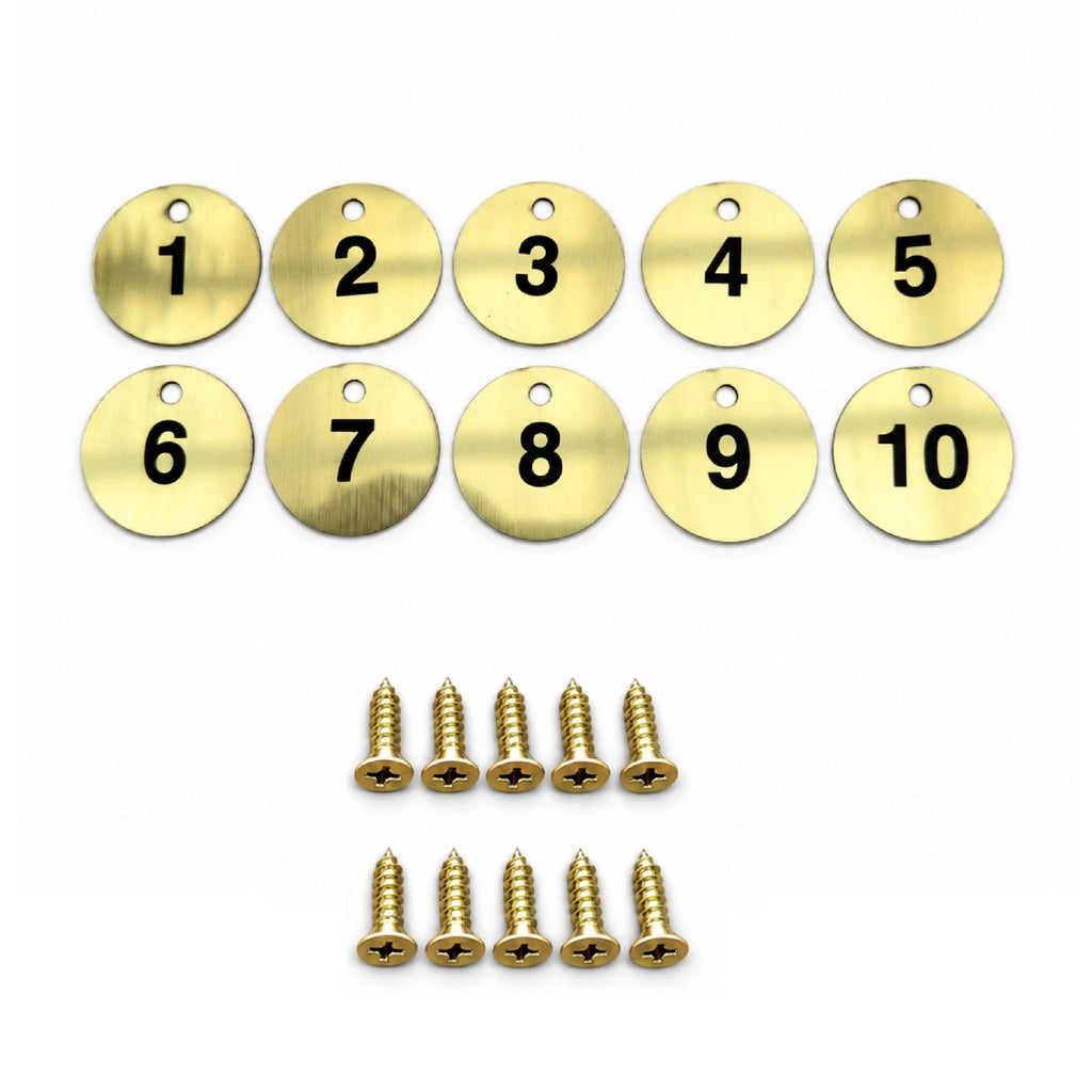 Engraved Number Discs Gym Locker Pub Club Restaurant Table Tags 1-10, 1-20, 1-40 — photo 4