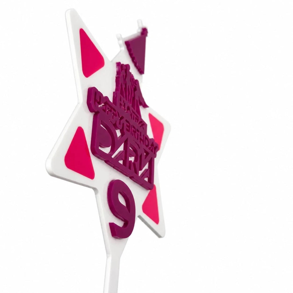 Personalised Demon Hunter Birthday Cake Topper Name Age 3D Party Decoration — photo 4