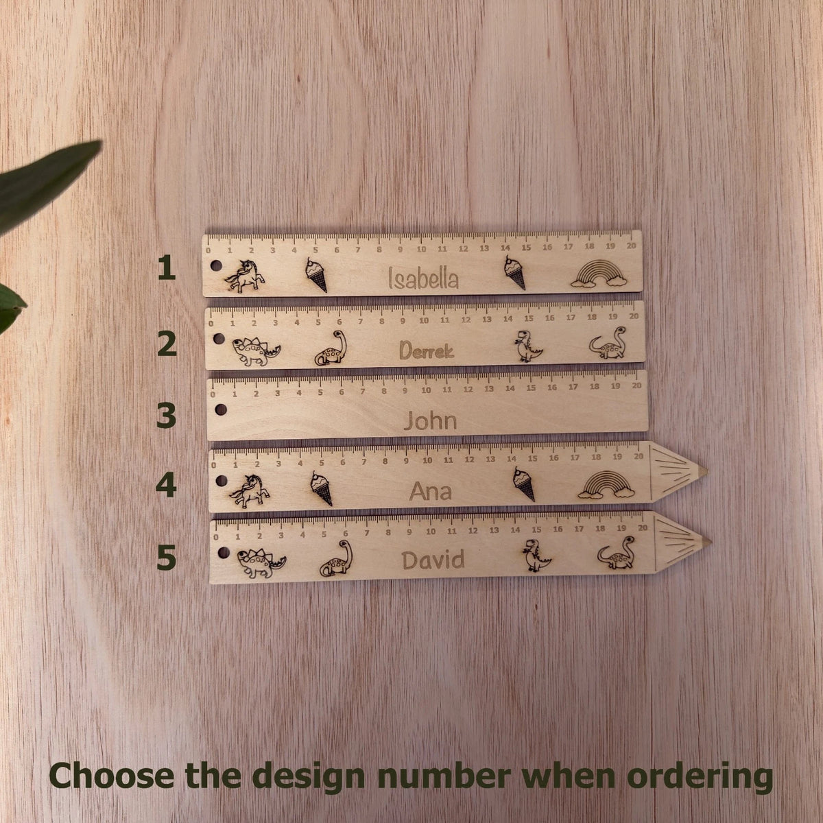 Personalised Wooden School Ruler Engraved Name Teacher Gift Back to School — photo 2