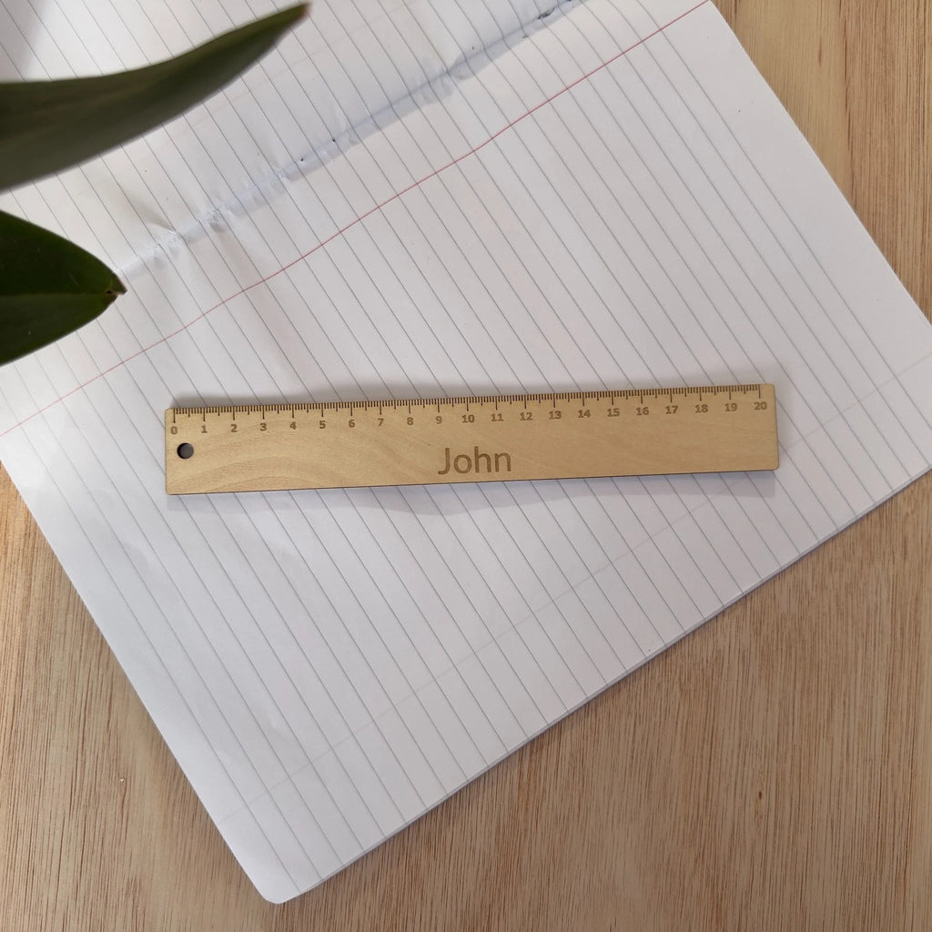 Personalised Wooden School Ruler Engraved Name Teacher Gift Back to School — photo 4