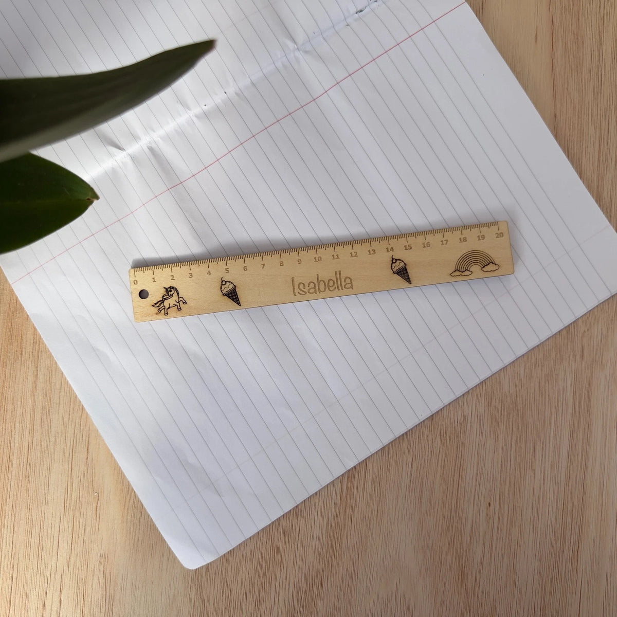 Personalised Wooden School Ruler Engraved Name Teacher Gift Back to School — photo 5