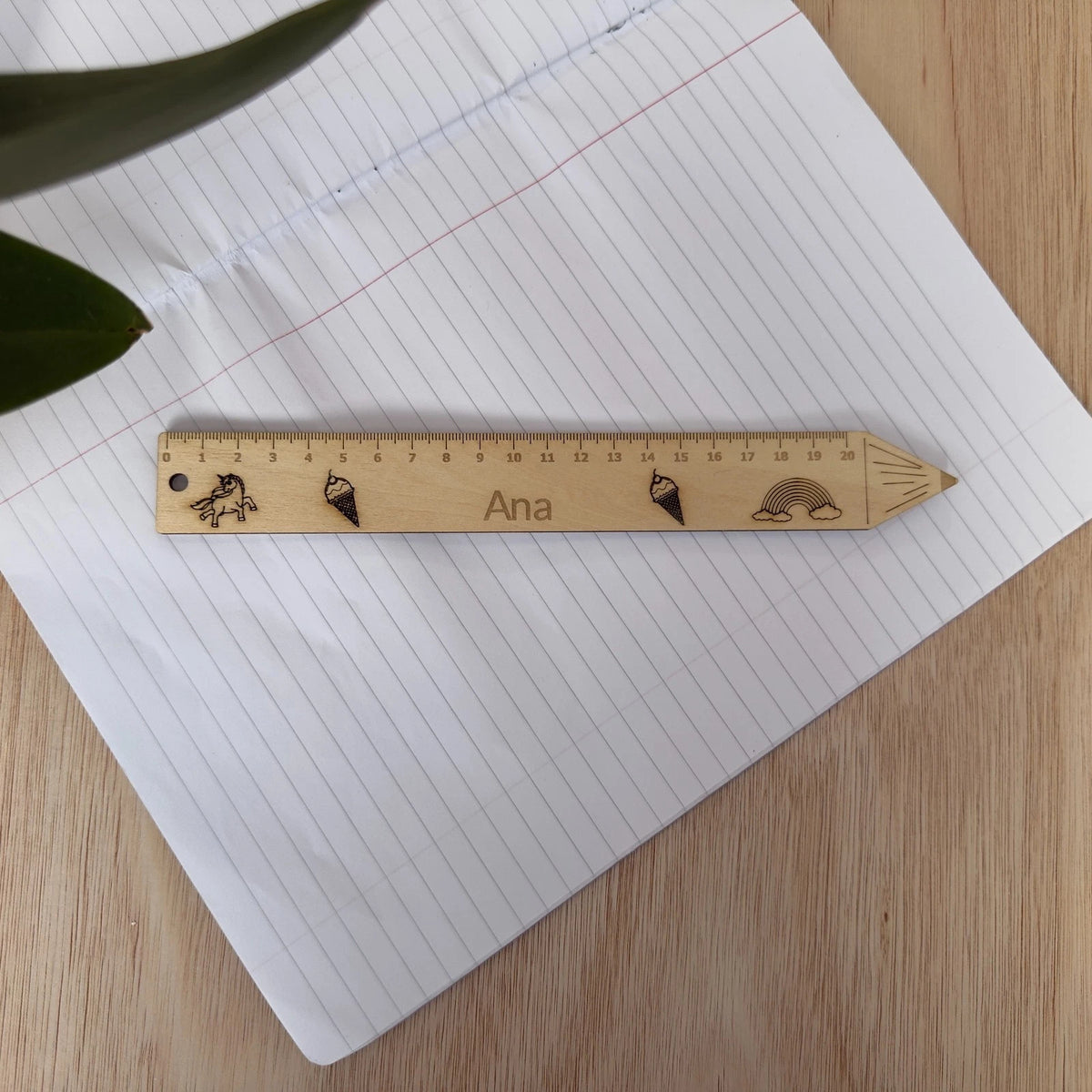 Personalised Wooden School Ruler Engraved Name Teacher Gift Back to School — photo 6
