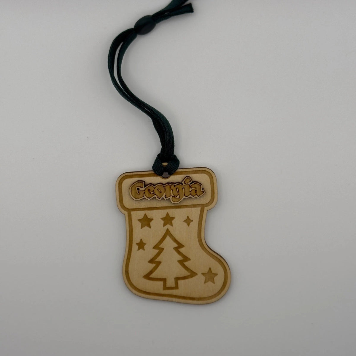 Personalised Wooden Christmas Tree Stocking Tag 3D Name Decoration 1-4 — photo 2