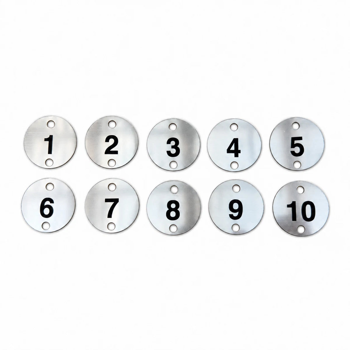 Engraved Number Discs 2 Holes Screws Gym Locker Pub Table Tags 1-10 1-20 1-40 — photo 5
