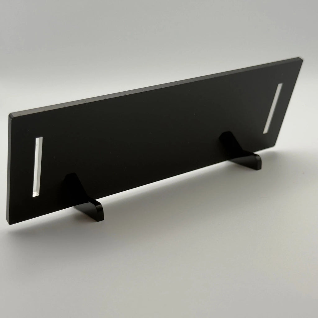 Personalised Desk Name Plate Black Frosted Acrylic Office Sign 2 Lines 6 Fonts — photo 11