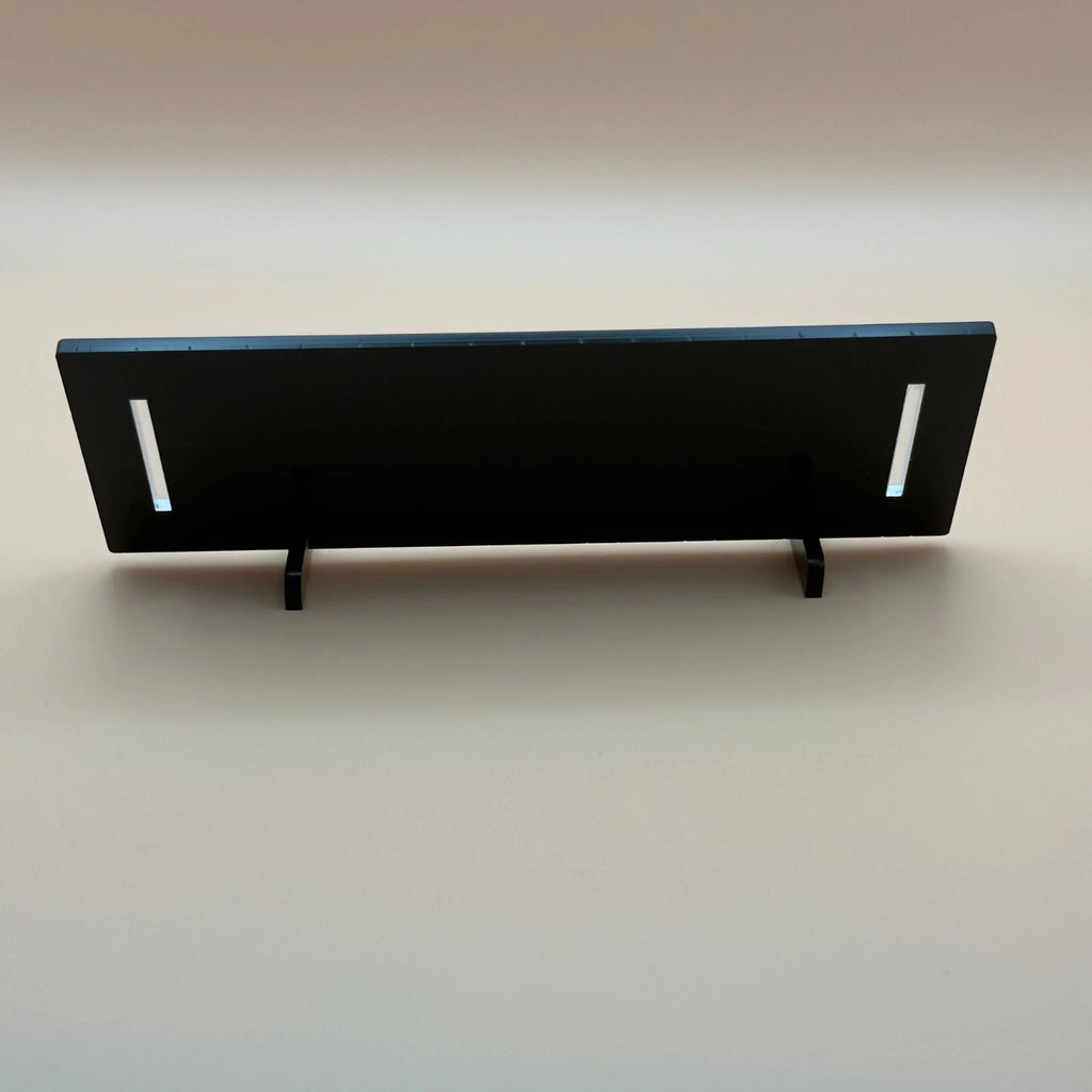 Personalised Desk Name Plate Black Frosted Acrylic Office Sign 2 Lines 6 Fonts — photo 5