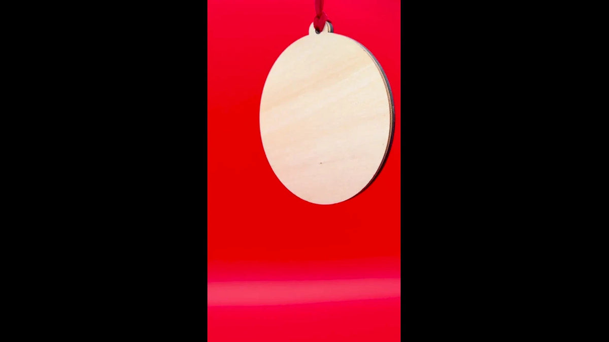 Personalised Our First Christmas Together Bauble 2026 Wooden Couple Keepsake — photo 2