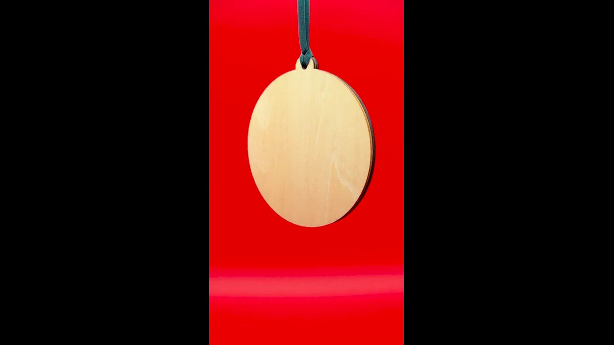 Personalised Baby First Christmas Bauble 2026 Wooden Newborn Keepsake — photo 2